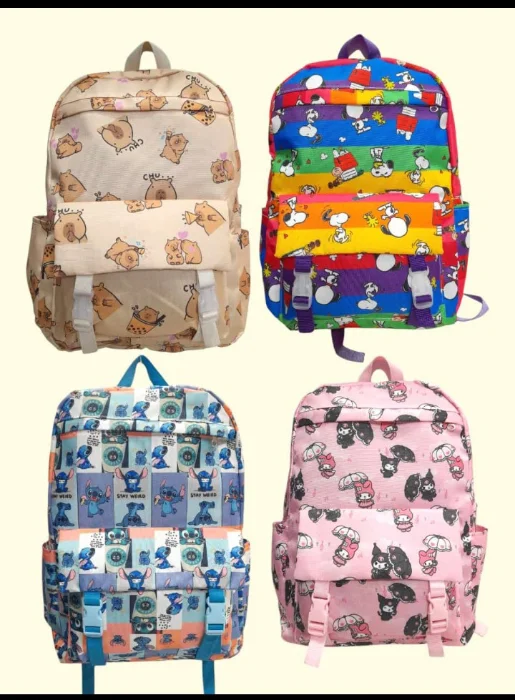 Mochilas Escolar en Diseño Estampado
