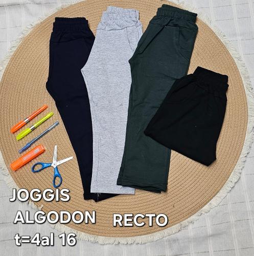 Joggin Algodón Rústico Niños Escolar