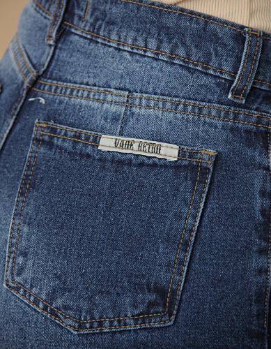 Pantalón Jean Wide Leg con Tajo - Miniatura 4