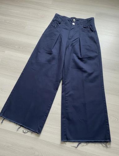 Jean Gina Ancho Gabardina Pinzado Azul - Miniatura 2