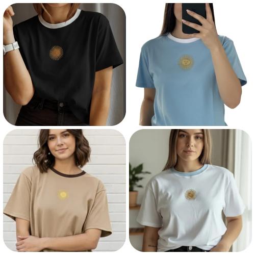 Remeras Sol de Mayo ( Algodon 24.1)