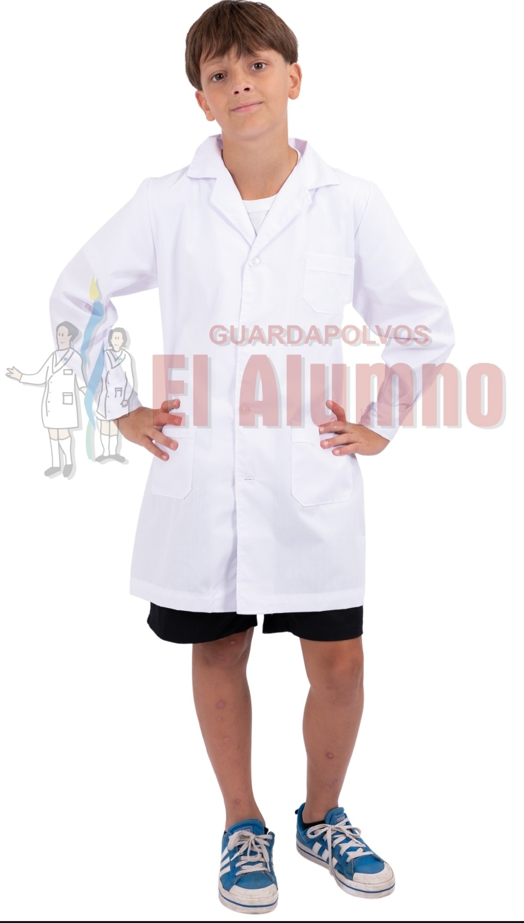 Guardapolvo Recto de Boton - Imagen 3