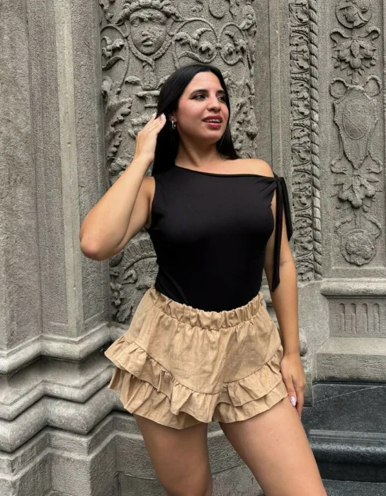 Short Pollera Bambula