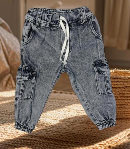 Jogger Cargo Bebe Gris Arenado