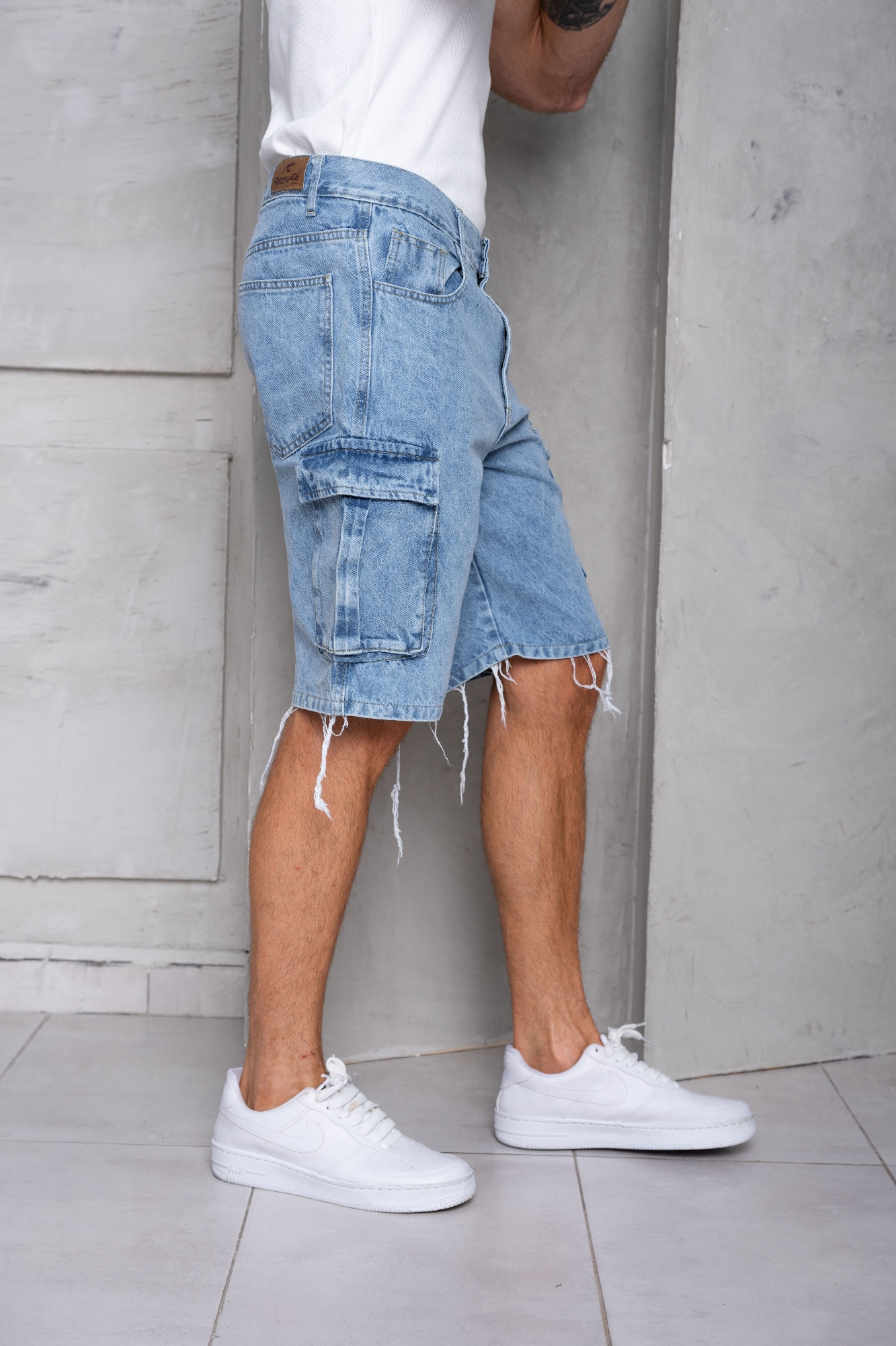 Bermudas Jeans Mom Cargo Talles Especiales - Imagen 2