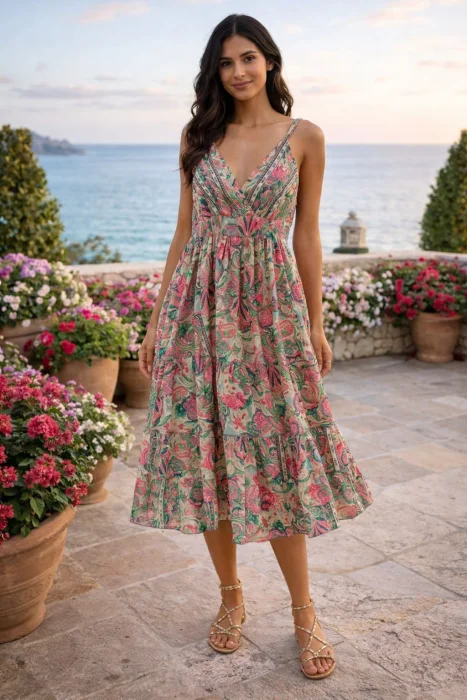 Vestido Seda Fria