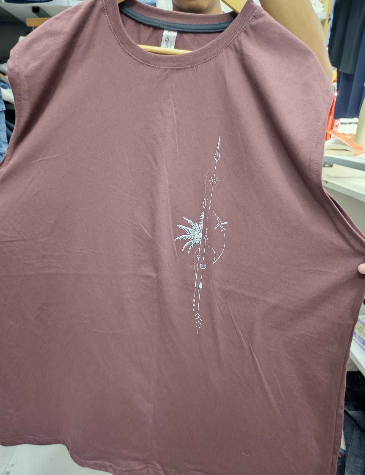 Musculosas Manga Americana Talles Especiales Algodón Peinado Premium - Imagen 3