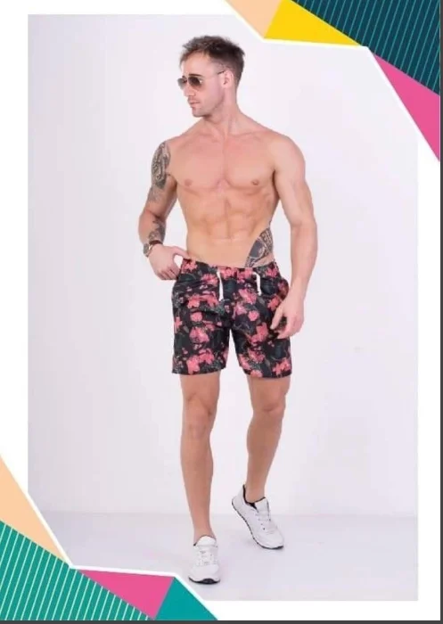 Short de Baño con Suspensor Estampadas