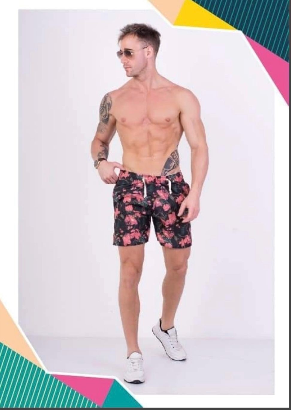 Short de Baño con Suspensor Estampadas - Imagen 5