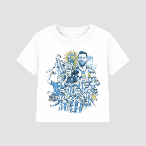 Remera "escaloneta" de Niños y Adultos