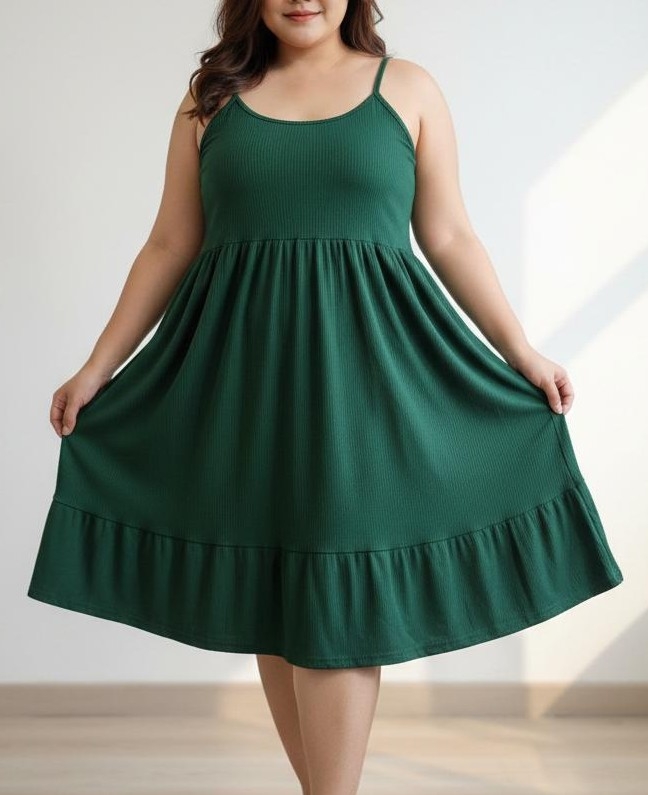 Vestidos de Morley Viscosa con Volado - Imagen 4