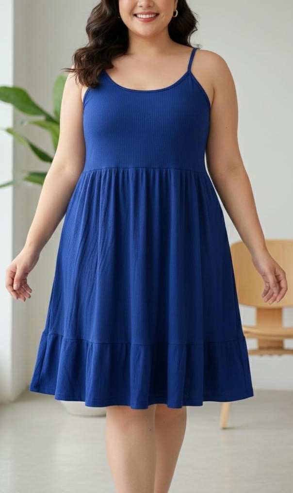 Vestidos de Morley Viscosa con Volado - Imagen 2