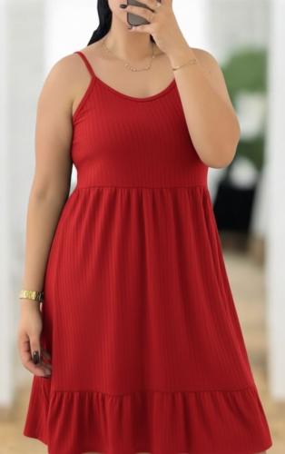 Vestidos de Morley Viscosa con Volado