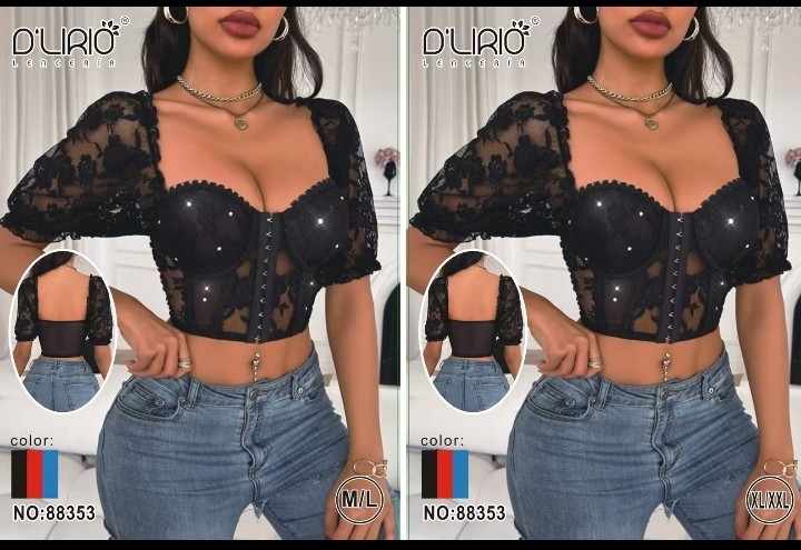 Top de Encaje Importado - Imagen 2
