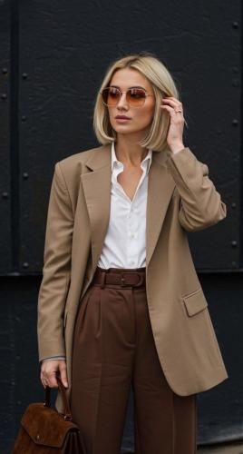 Blazer Forrado con Bolsillos