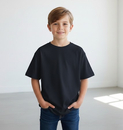 Remera Niños Overvize Algodón Peinado - Imagen 2