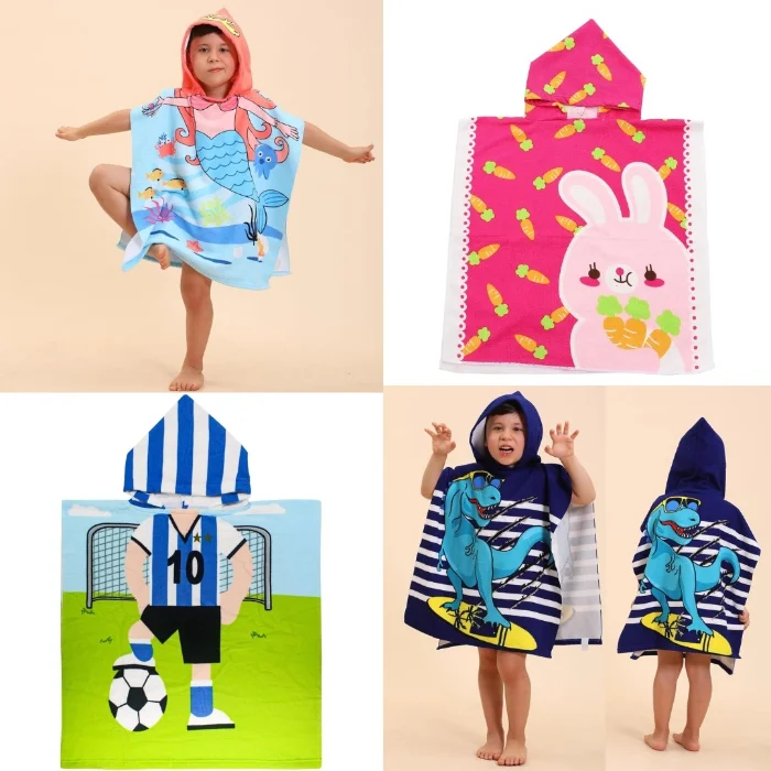 Toalla Poncho C/capucha Niños