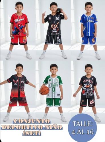 Conjunto Sublimado de Niños 4 al 16