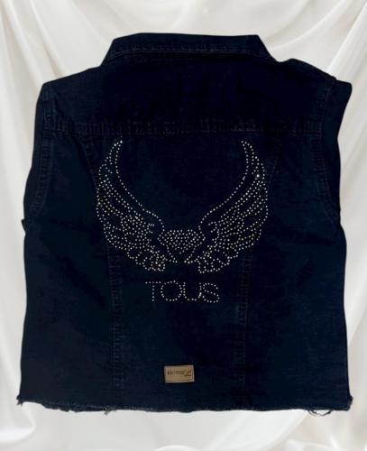 Campera Nena Negro Azulado Brillos Surtidos - Miniatura 3