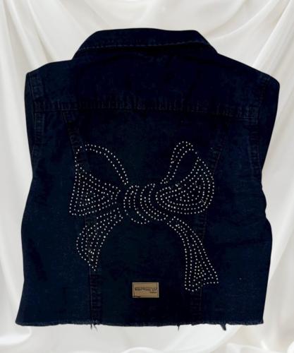 Campera Nena Negro Azulado Brillos Surtidos - Miniatura 4