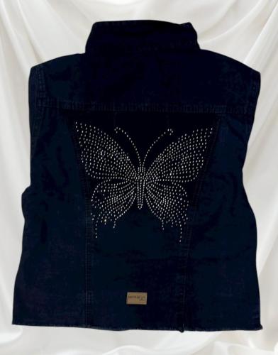 Campera Nena Negro Azulado Brillos Surtidos - Miniatura 5