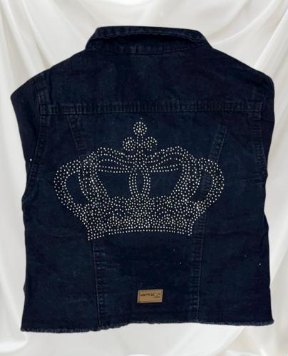 Campera Nena Negro Azulado Brillos Surtidos - Miniatura 6