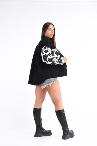Campera Camisaco Jean Animal Vaca - Miniatura 4