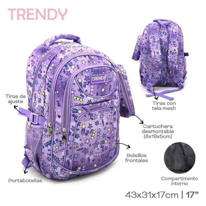 Mochilas con Cartucheras  Linea Original Reforzadas