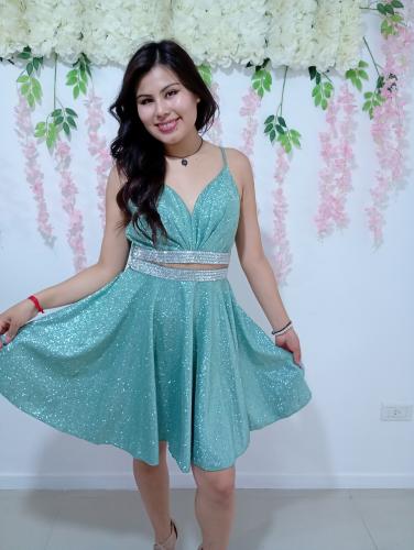 Vestido Corto Boca de Pez