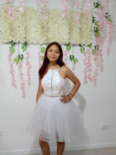 Vestido Corto de Tull
