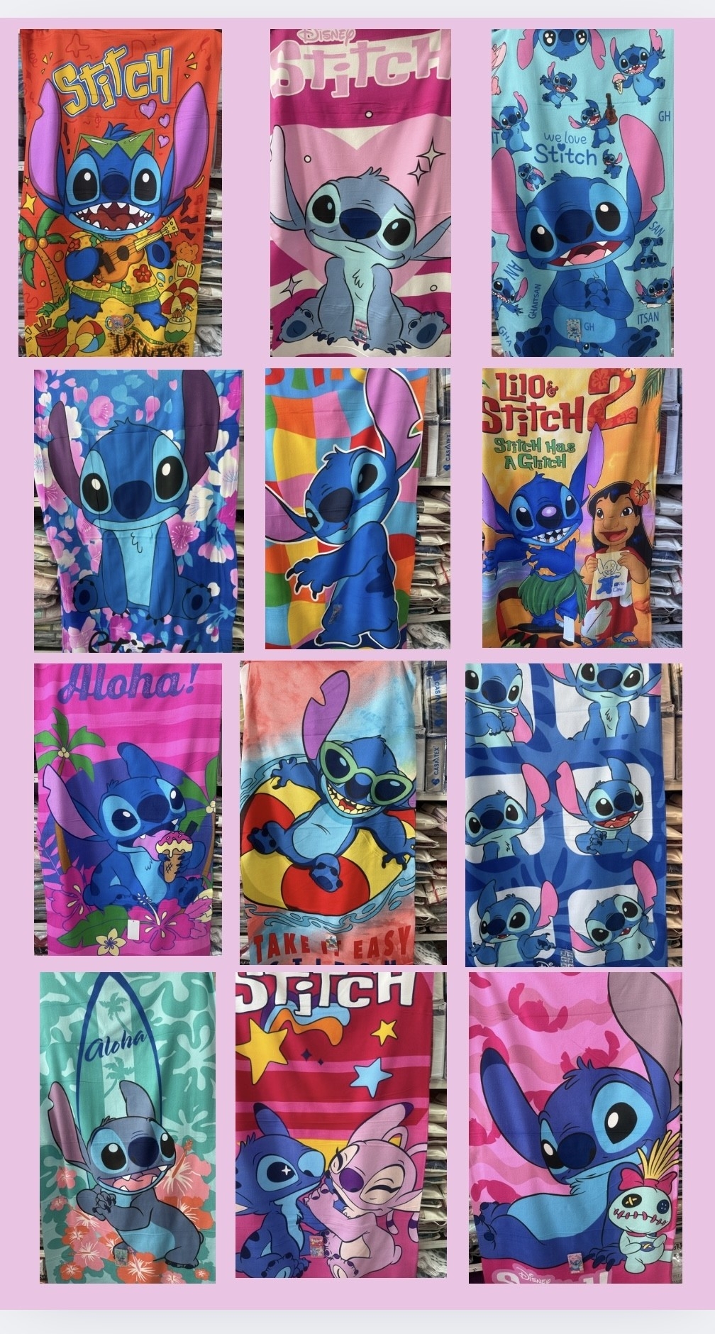 Toallones Infantiles de Stich - Imagen 1