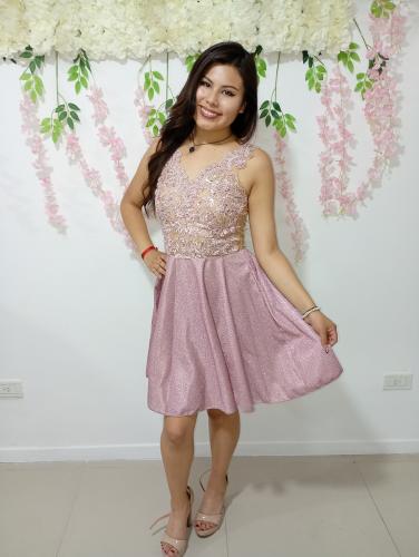 Vestido Corto de Lurex - Miniatura 2