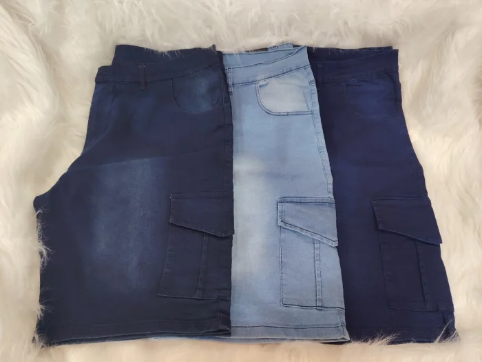 Bermuda Cargo de Jeans Elastizado Especial