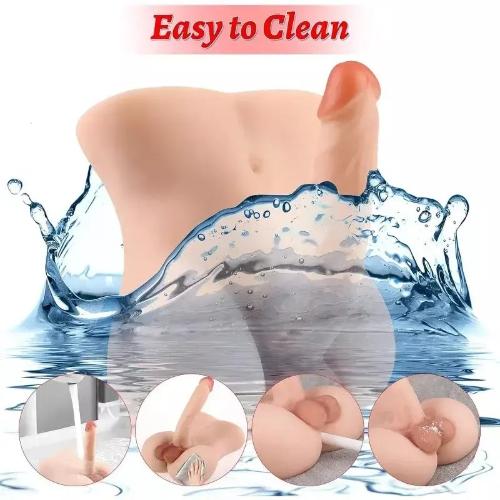 Torso Masturbador 2 en 1 - Pene y Canal Anal Realista - Miniatura 6
