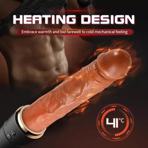 Vibrador Doble Bate Realista Telescópico Lengua Usb Calentador - Miniatura 5