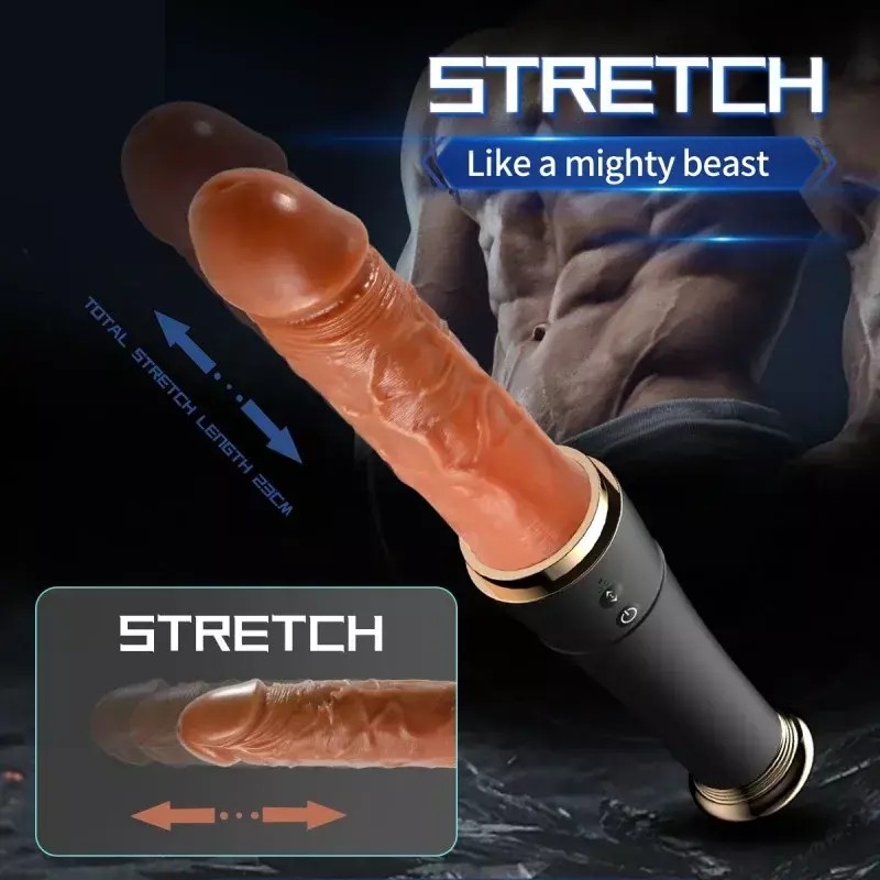 Vibrador Doble Bate Realista Telescópico Lengua Usb Calentador - Imagen 9