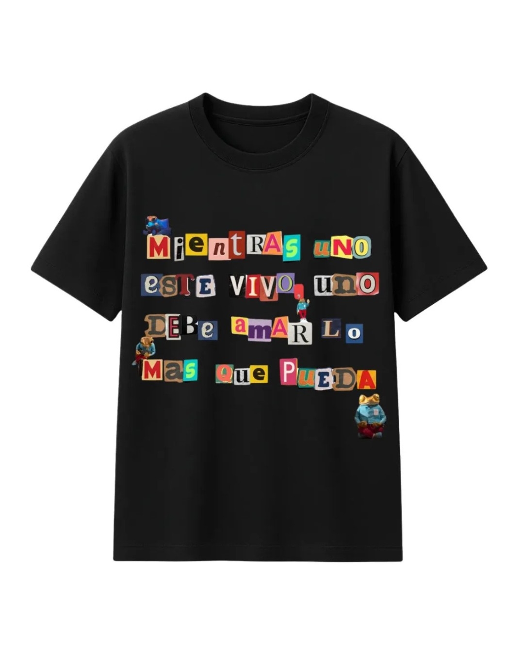 Remera " Mientras Uno Este Vivo "bad Bunny - Imagen 2