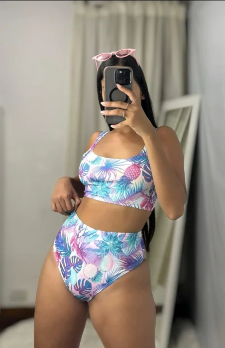Bikini Aylen Tiro Medio Estampado
