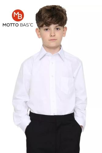 Camisa Colegial Manga Larga