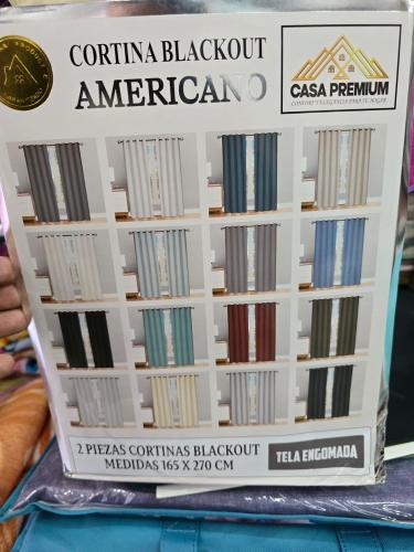 Cortina Black Out Engomada Casapremium