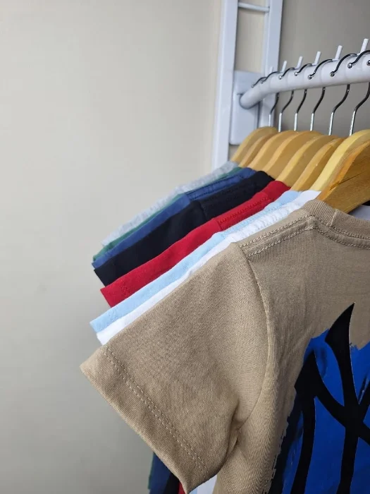 Remeras Doble Estampada Algodon