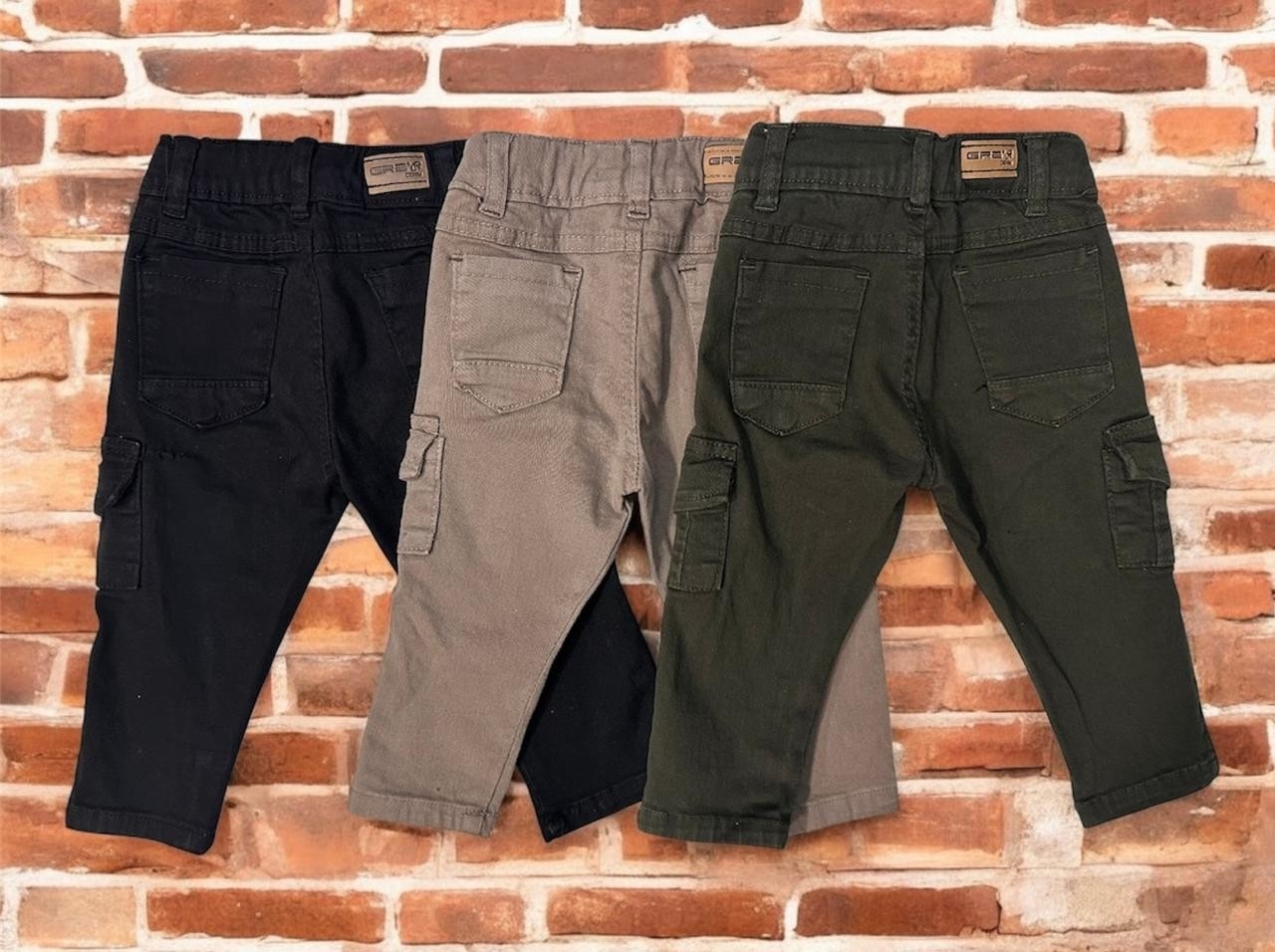 Pantalon Cargo Bebe Gabardina Premium - Imagen 2