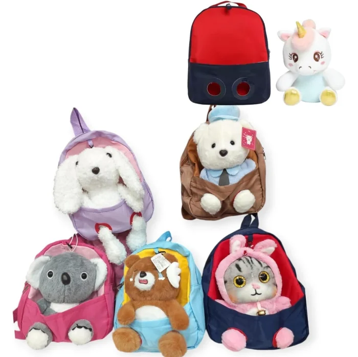 Mochilas con Peluches Desmontables