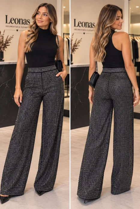 Pantalón con Strass