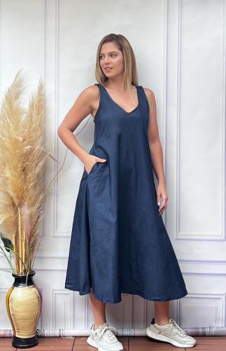 Vestido Símil Jeans