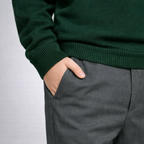 Pantalones de Tela  Casamir   .azul.. Negro  Gris  Claro y Oscuro - Miniatura 4