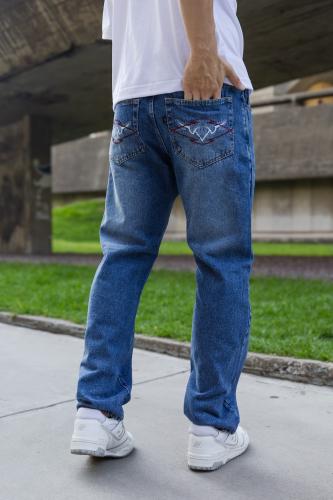 Jeans Slim Fit Clasic de Hombre Art Face Red 1.0 - Miniatura 2