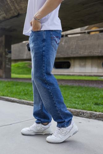Jeans Slim Fit Clasic de Hombre Art Face Red 1.0 - Miniatura 4