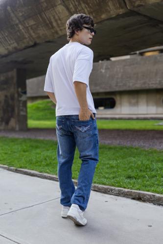 Jeans Slim Fit Clasic de Hombre Art Face Red 1.0 - Miniatura 5
