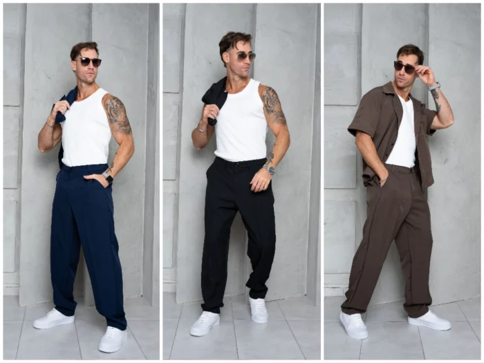 Pantalón Baggi Costura Central Varios